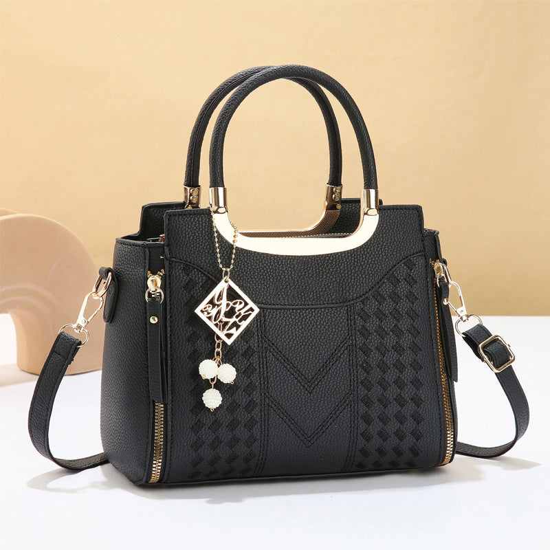 Bolso de mano mujer acolchado con bandolera ajustable