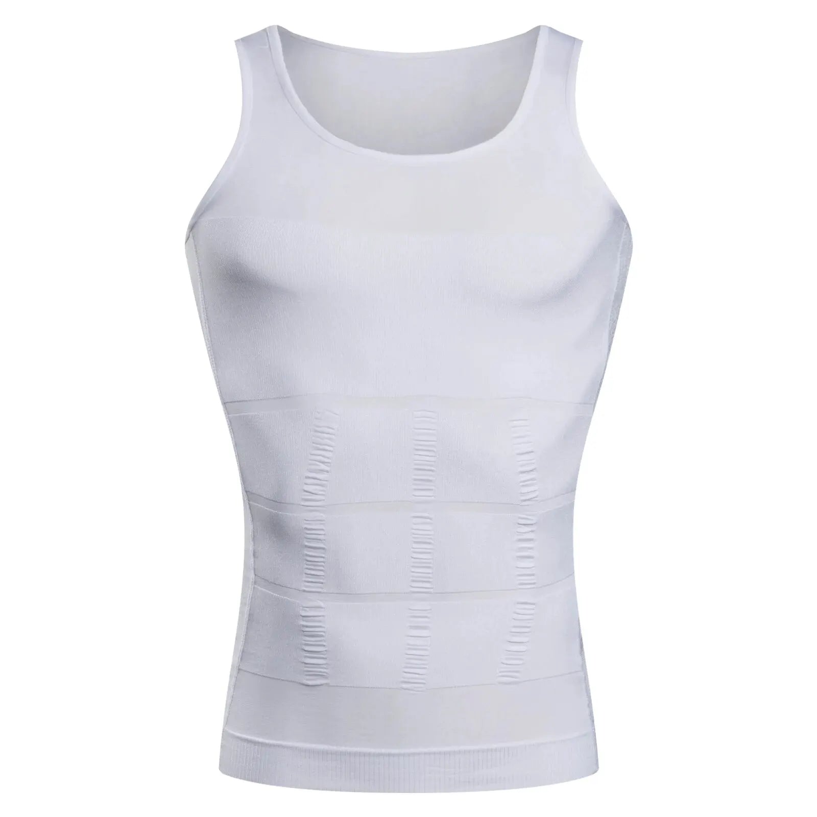 Camiseta compresiva hombre sin costuras para control abdominal