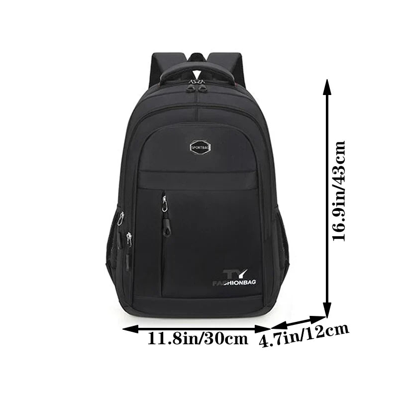 Mochila escolar unisex de nylon de gran capacidad, mochila para colegio, bolsa escolar, mochila de viaje
