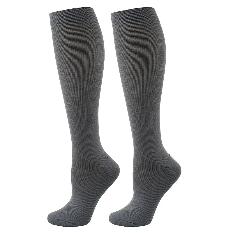 Calcetines de compresión unisex para deporte viaje y uso diario