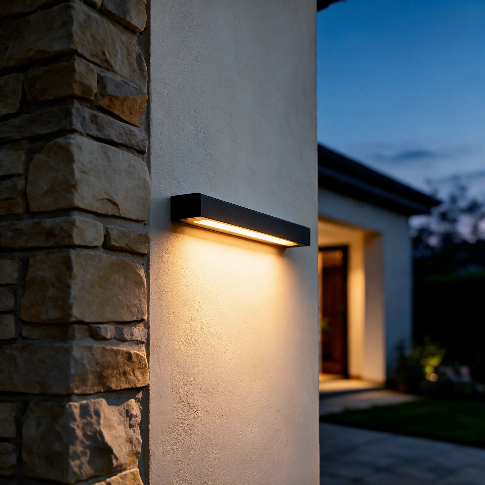 AquaBors · Aplique Lineal LED Impermeable para Pared — detalle