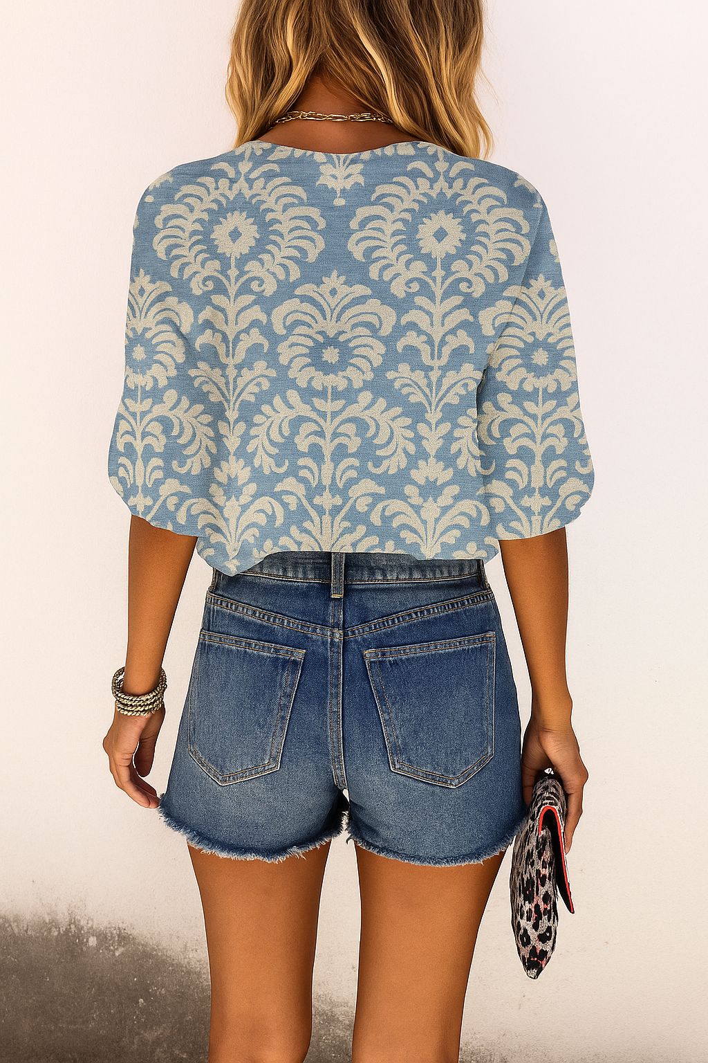 Brielle | Blusa floral con botones delanteros