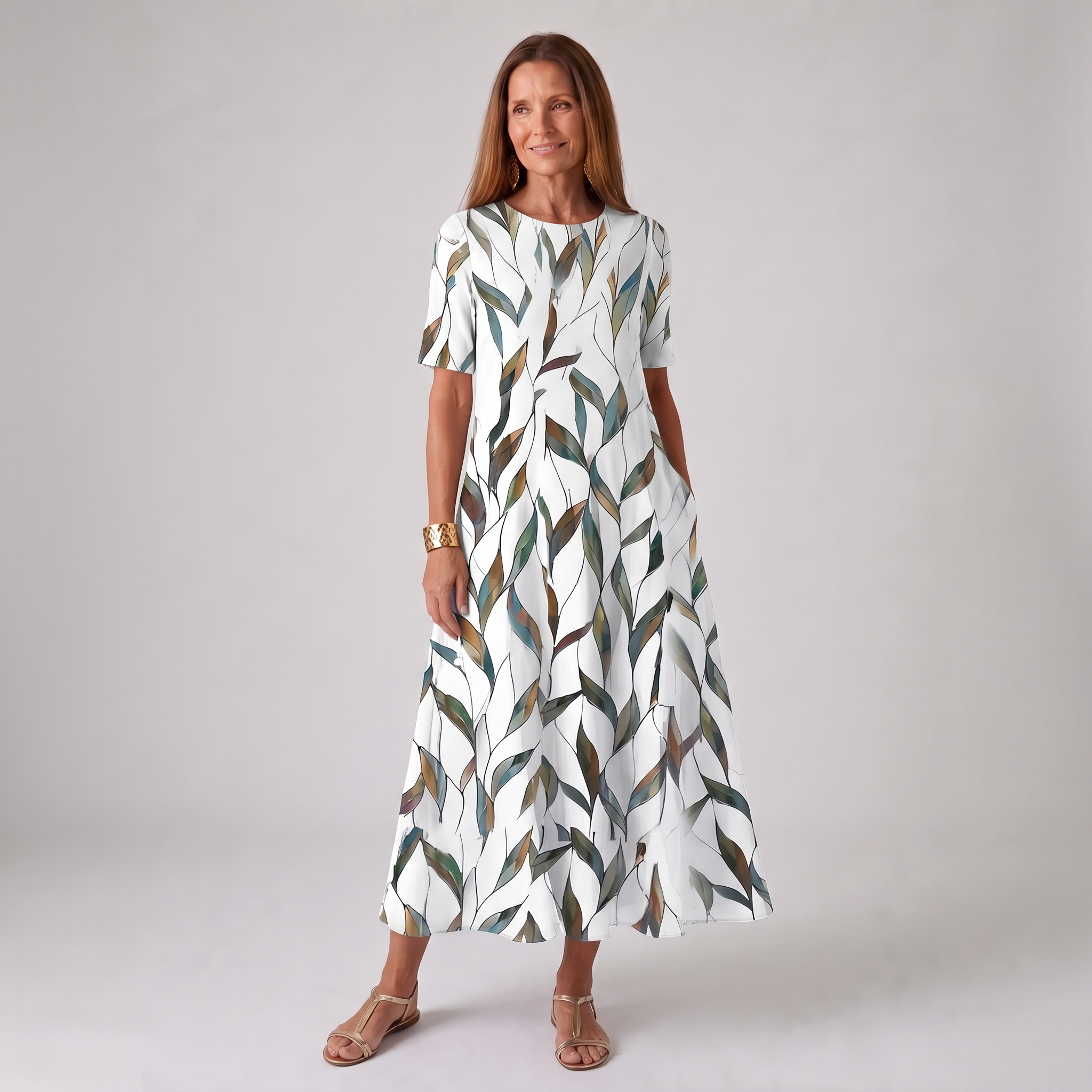 Vestido – Flores costeras para días soleados