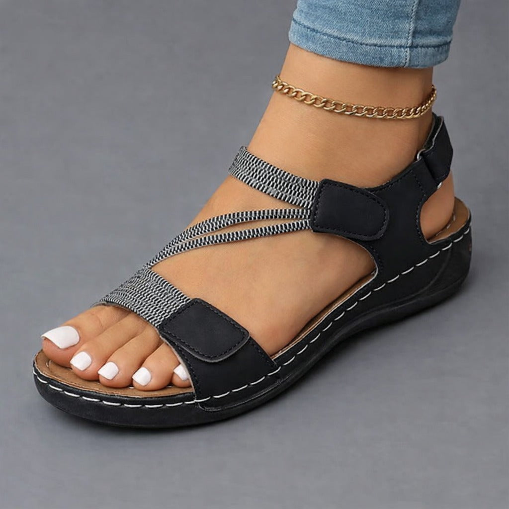 Leocadia | Sandalias de verano acolchadas con tiras