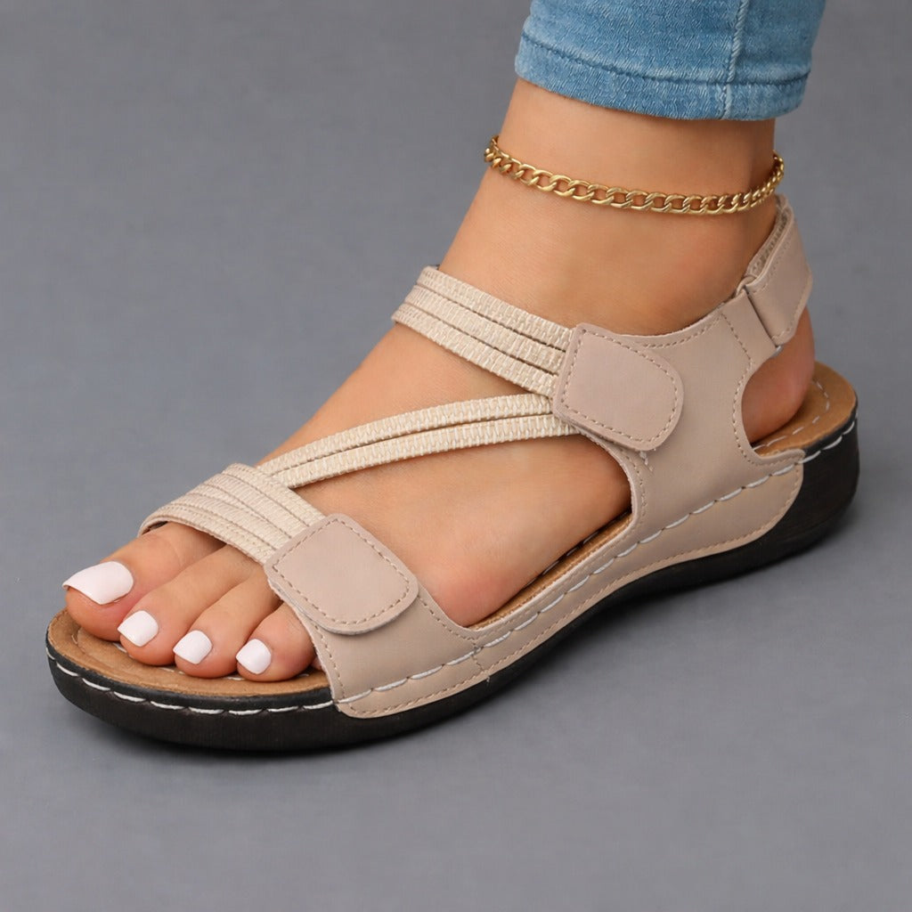 Leocadia | Sandalias de verano acolchadas con tiras