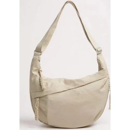 Bolso bandolera mujer en nylon con bolsillos y correa ajustable