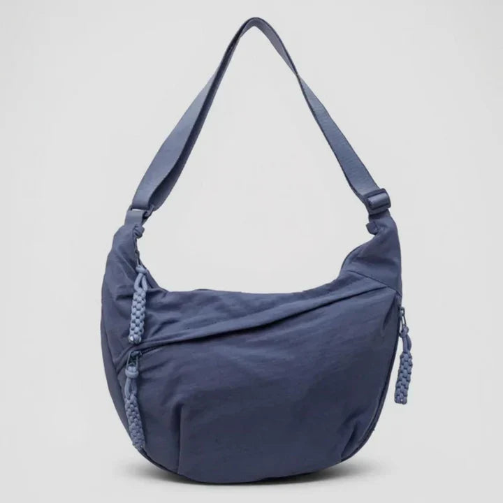 Bolso bandolera mujer en nylon con bolsillos y correa ajustable