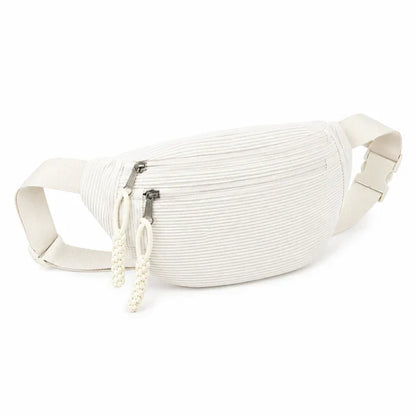 Bolso bandolera mujer en nylon con bolsillos y correa ajustable