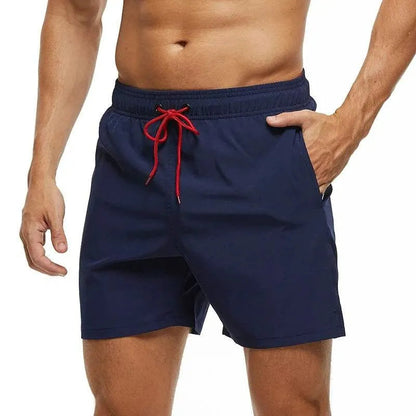 Bañador hombre secado rápido con cordón para playa verano