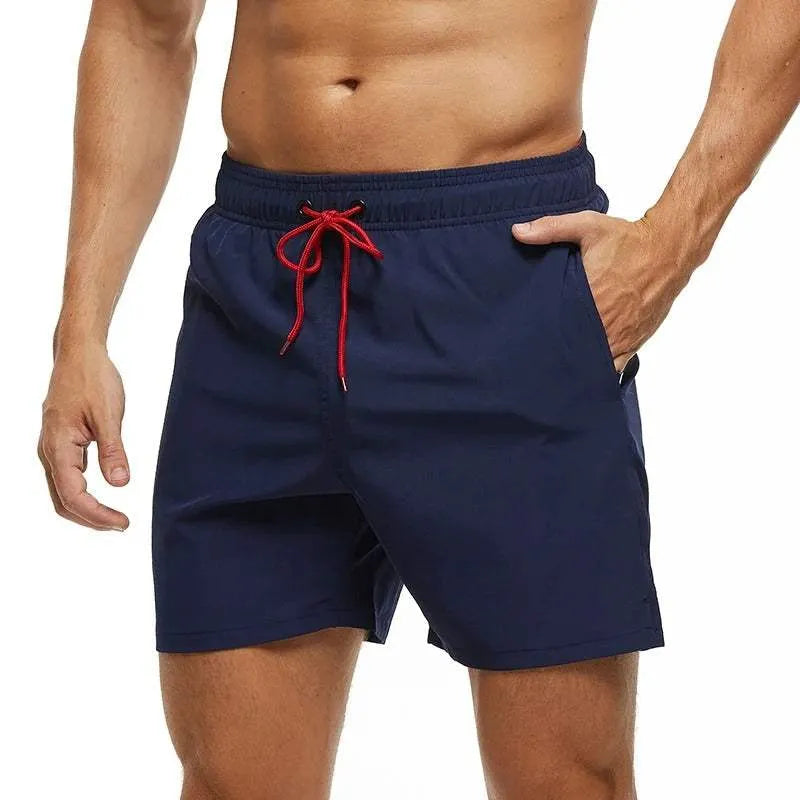 Bañador hombre secado rápido con cordón para playa verano