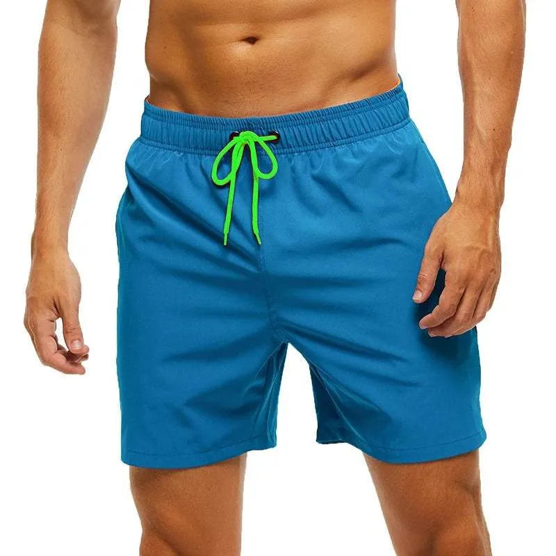 Bañador hombre secado rápido con cordón para playa verano