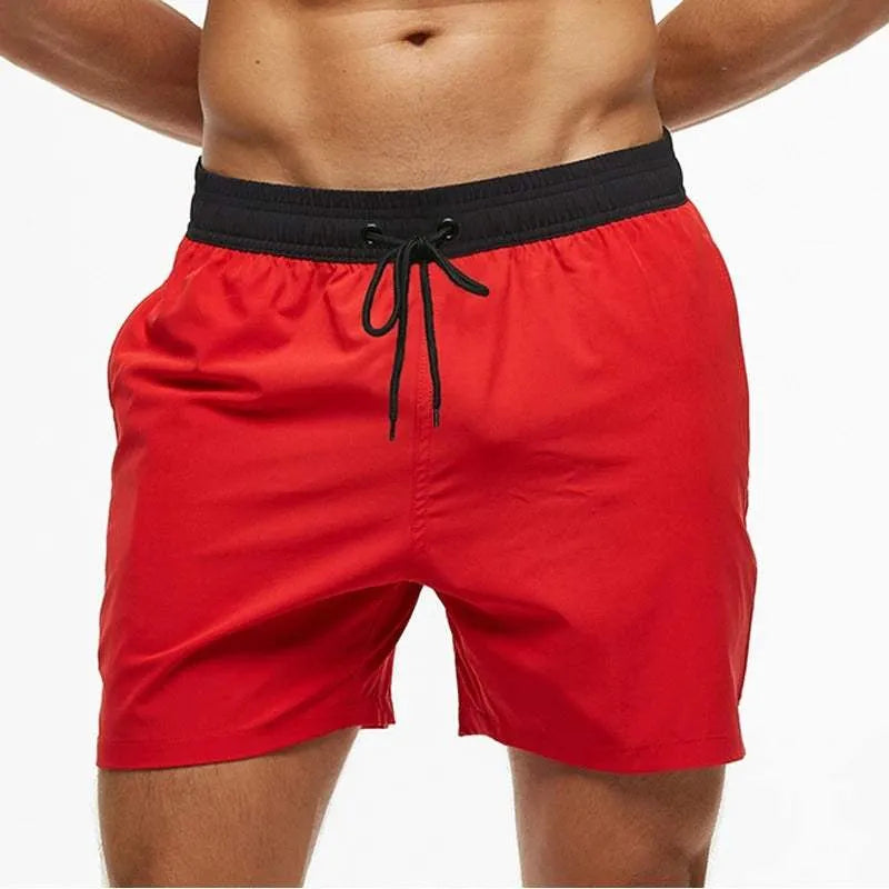 Bañador hombre secado rápido con cordón para playa verano