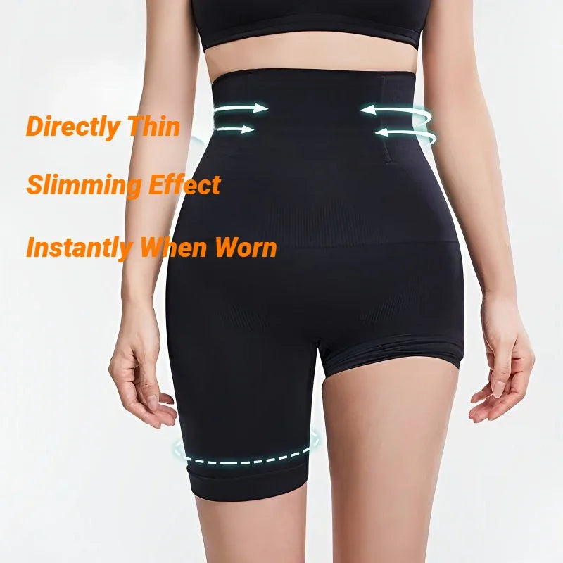 Faja short mujer sin costuras de cintura alta control abdomen