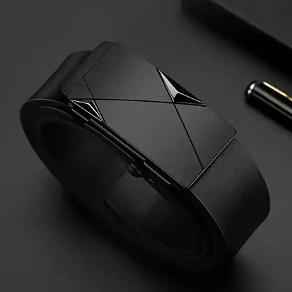 Cinturón hombre de PU con hebilla automática moderna