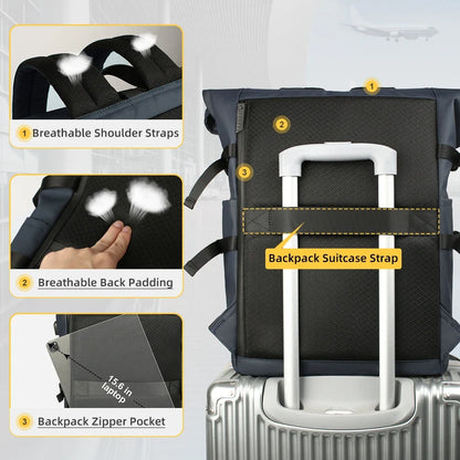Mochila antirrobo hombre para portátil 15.6 pulgadas con USB