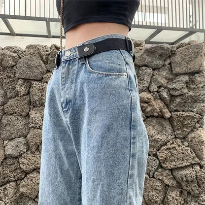 Cinturón elástico invisible unisex sin hebilla para jeans y pantalones