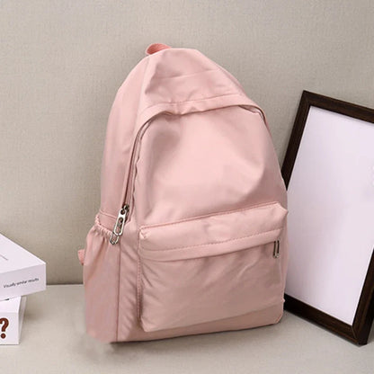Mochila mujer escolar de nylon impermeable con gran capacidad