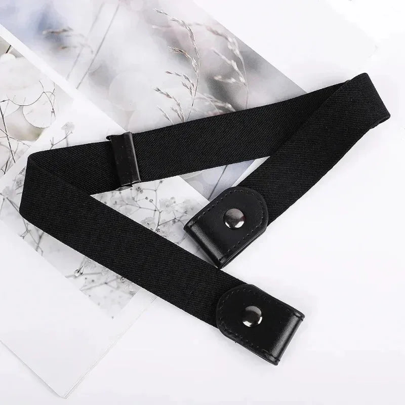 Cinturón elástico invisible unisex sin hebilla para jeans y pantalones