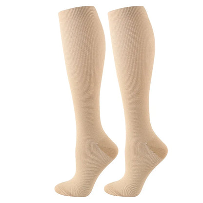 Calcetines de compresión unisex para deporte viaje y uso diario