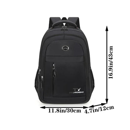 Mochila escolar unisex de nylon de gran capacidad, mochila para colegio, bolsa escolar, mochila de viaje