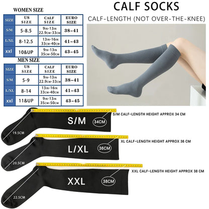 Calcetines de compresión unisex para deporte viaje y uso diario