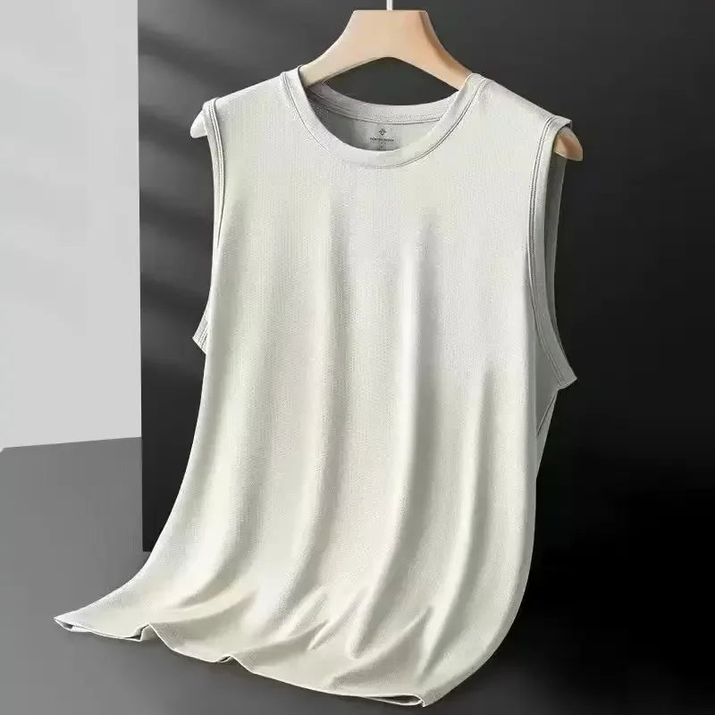 Camiseta sin mangas hombre transpirable de secado rápido para verano