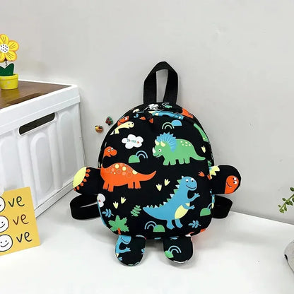 Mochila infantil dinosaurio de nylon para niños y niñas