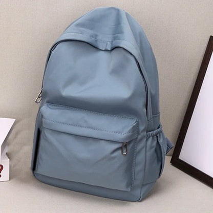 Mochila mujer escolar de nylon impermeable con gran capacidad