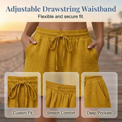Conjunto para mujer con top sin mangas y pantalón corto ajustable
