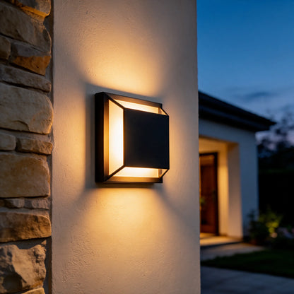 BeseGlow · Aplique LED Cuadrado para Exterior