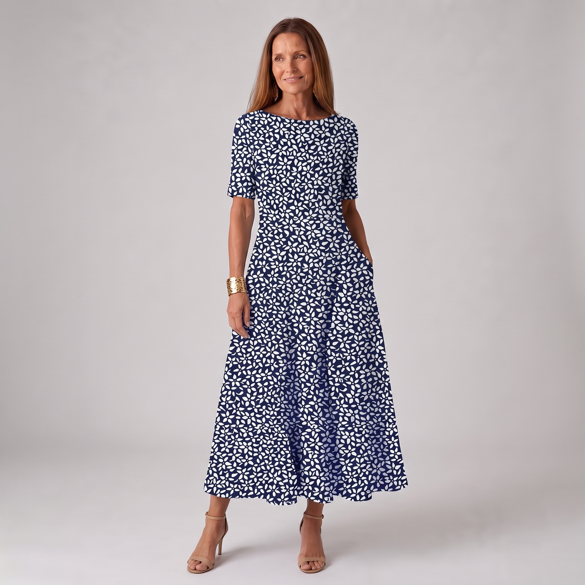 Vestido – Flores costeras para días soleados