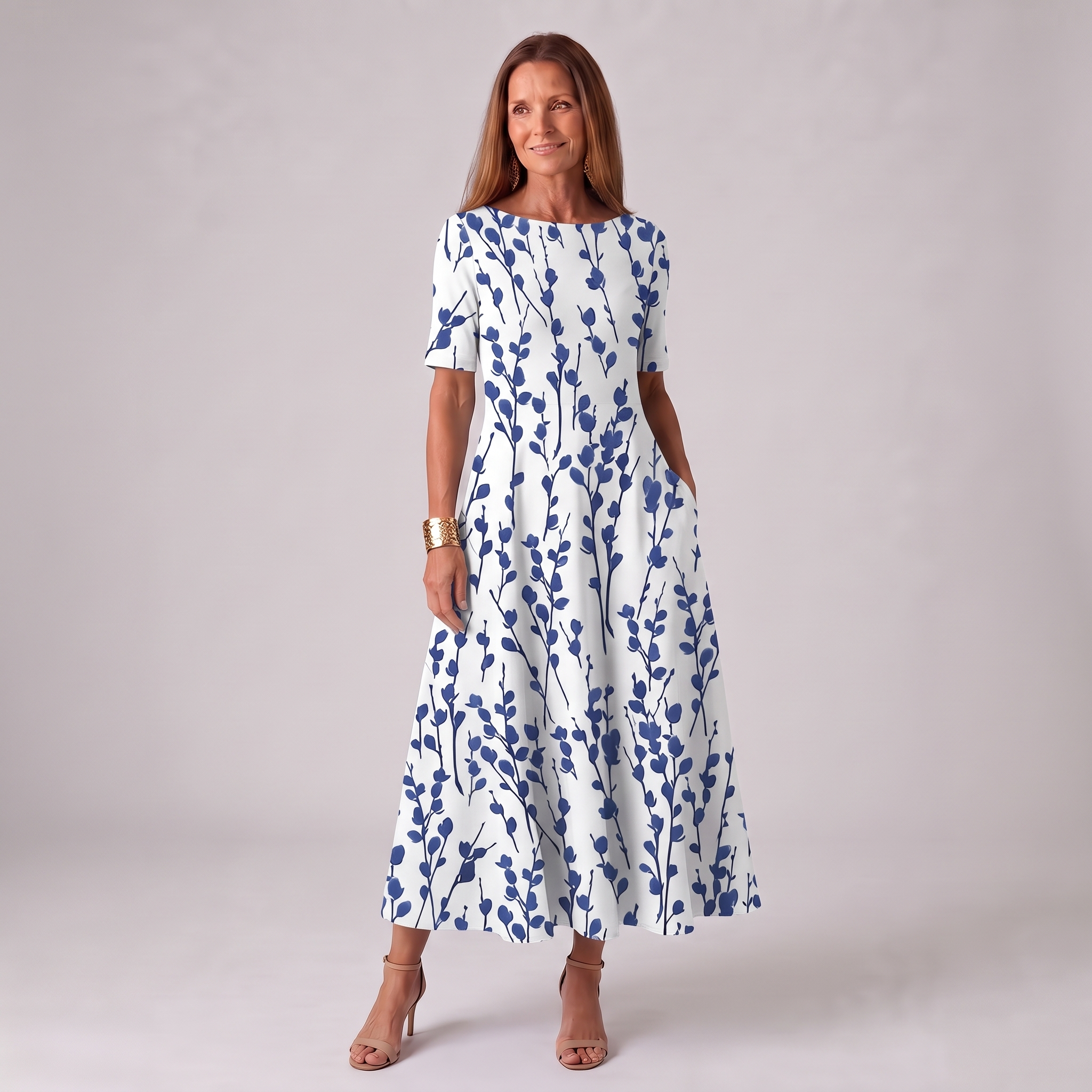 Vestido – Flores costeras para días soleados