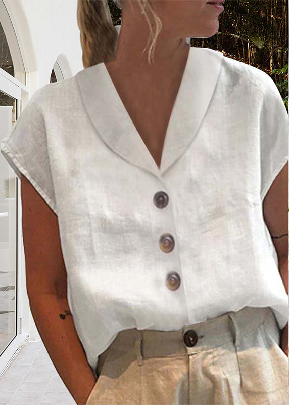 Top elegante de lino – Comodidad veraniega sin esfuerzo