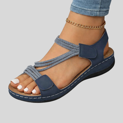 Leocadia | Sandalias de verano acolchadas con tiras