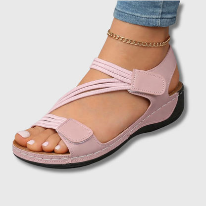 Leocadia | Sandalias de verano acolchadas con tiras