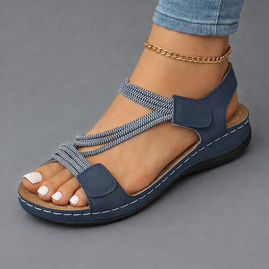 Leocadia | Sandalias de verano acolchadas con tiras