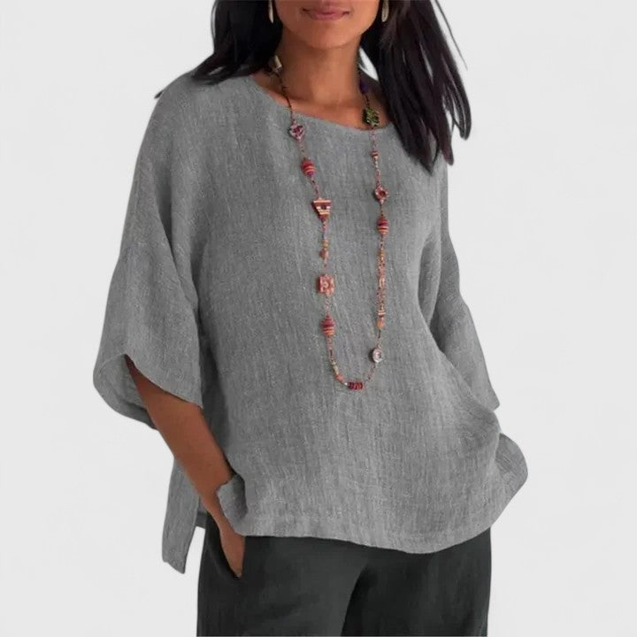 Sienna | Blusa holgada de manga tres cuartos