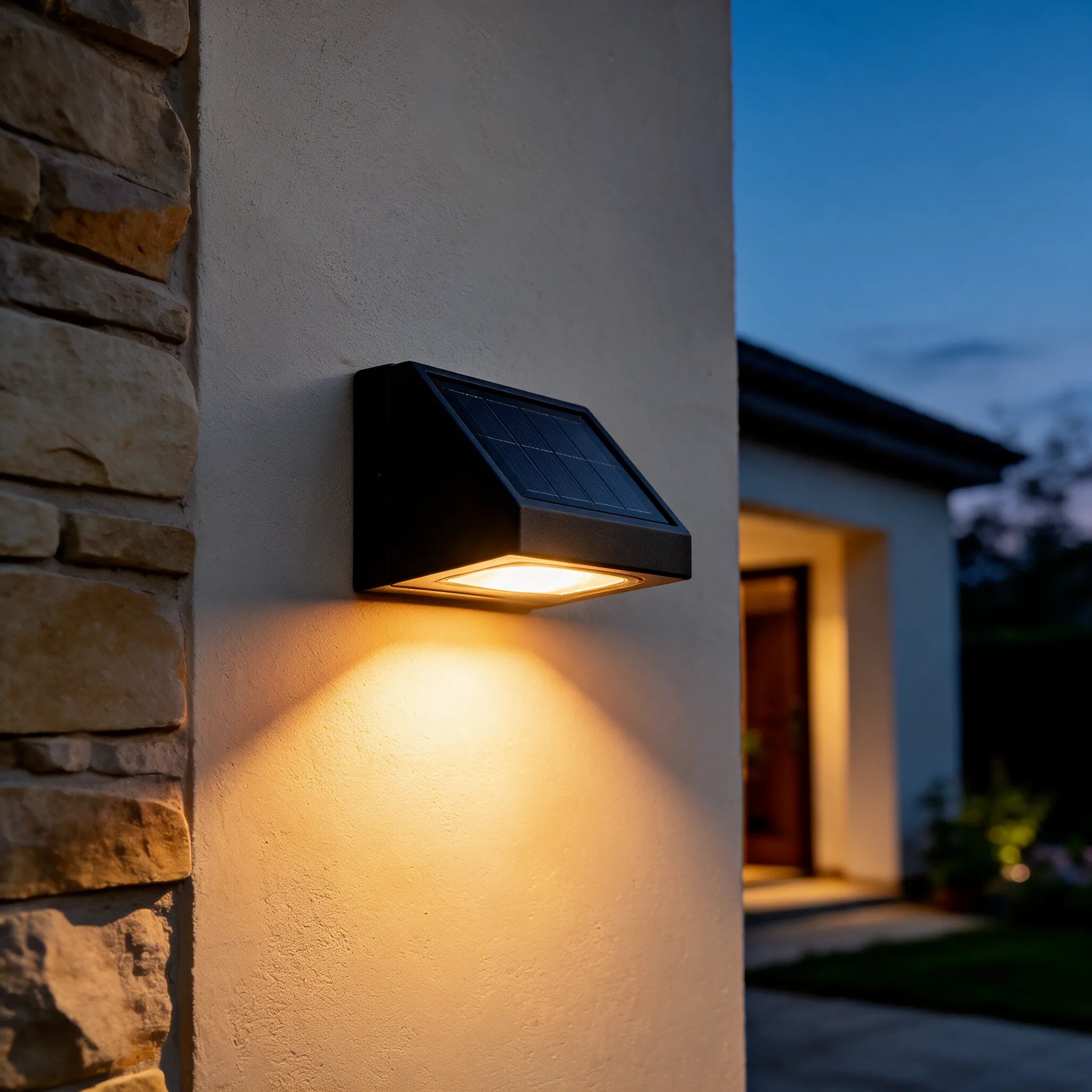 SolaraBátur · Aplique de Pared LED Solar para Exterior