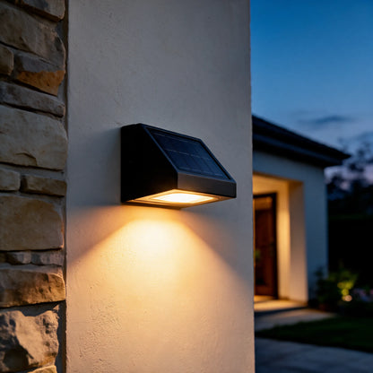 SolaraBátur · Aplique de Pared LED Solar para Exterior — detalle