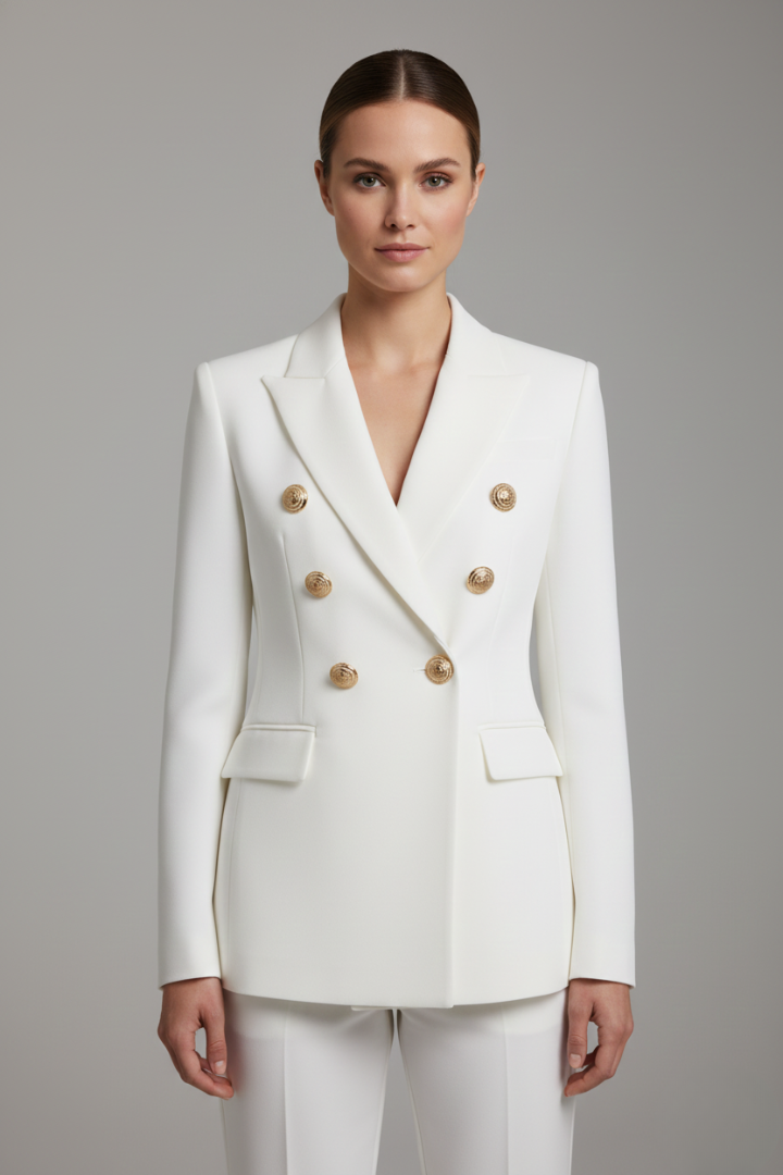 Violet | Chaqueta entallada de doble botonadura