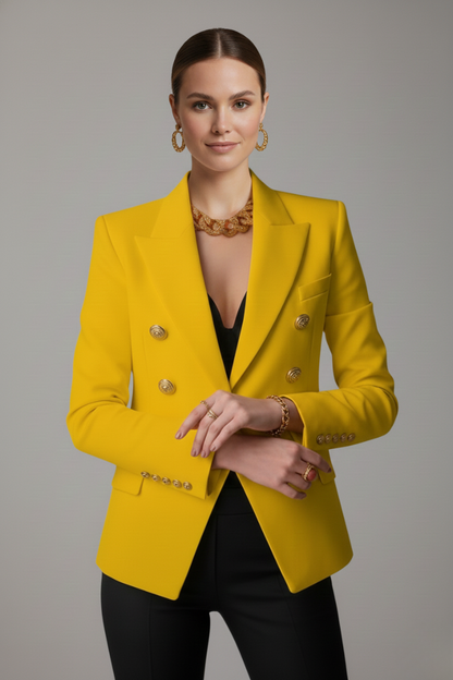Violet | Chaqueta entallada de doble botonadura